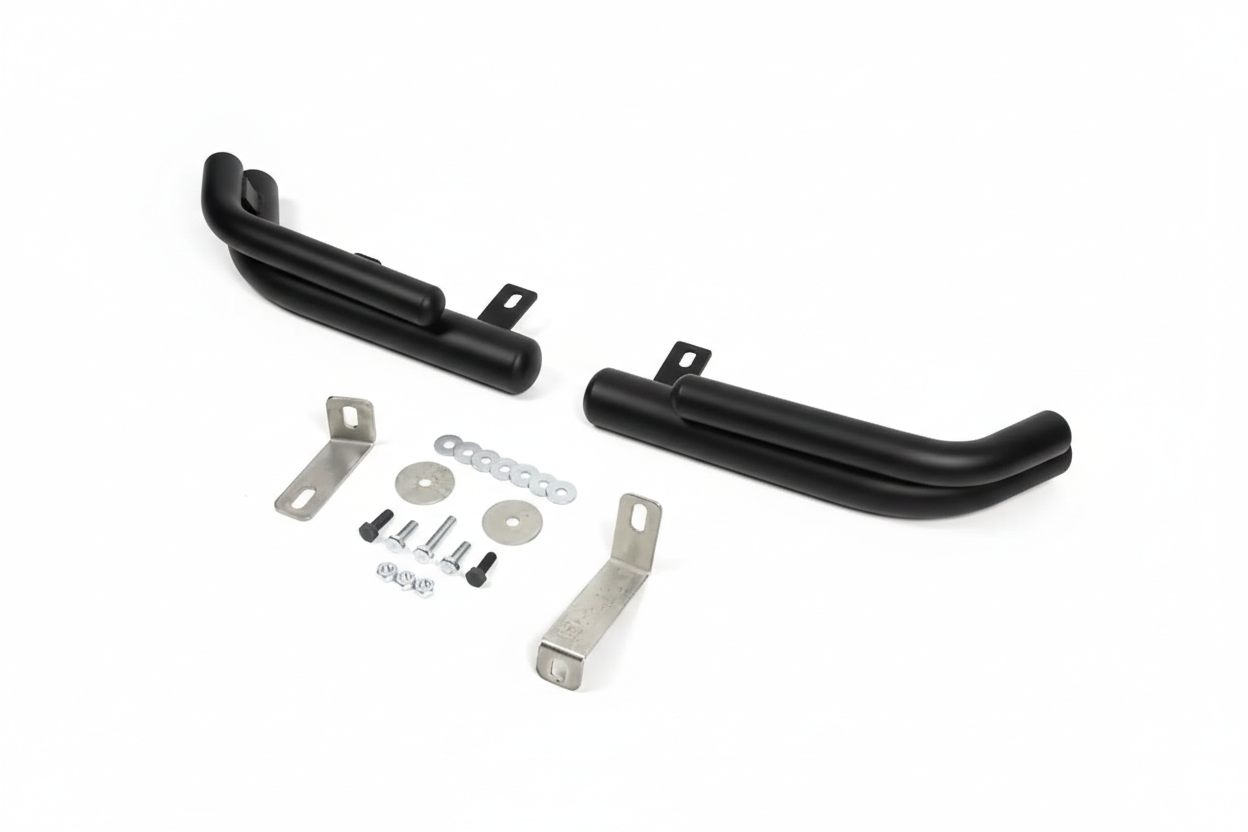Задние уголки двойные CAN AK003-двойной для Hyundai Santa Fe 2 2006-2012 гг. нержавеющая сталь Черный (187563)