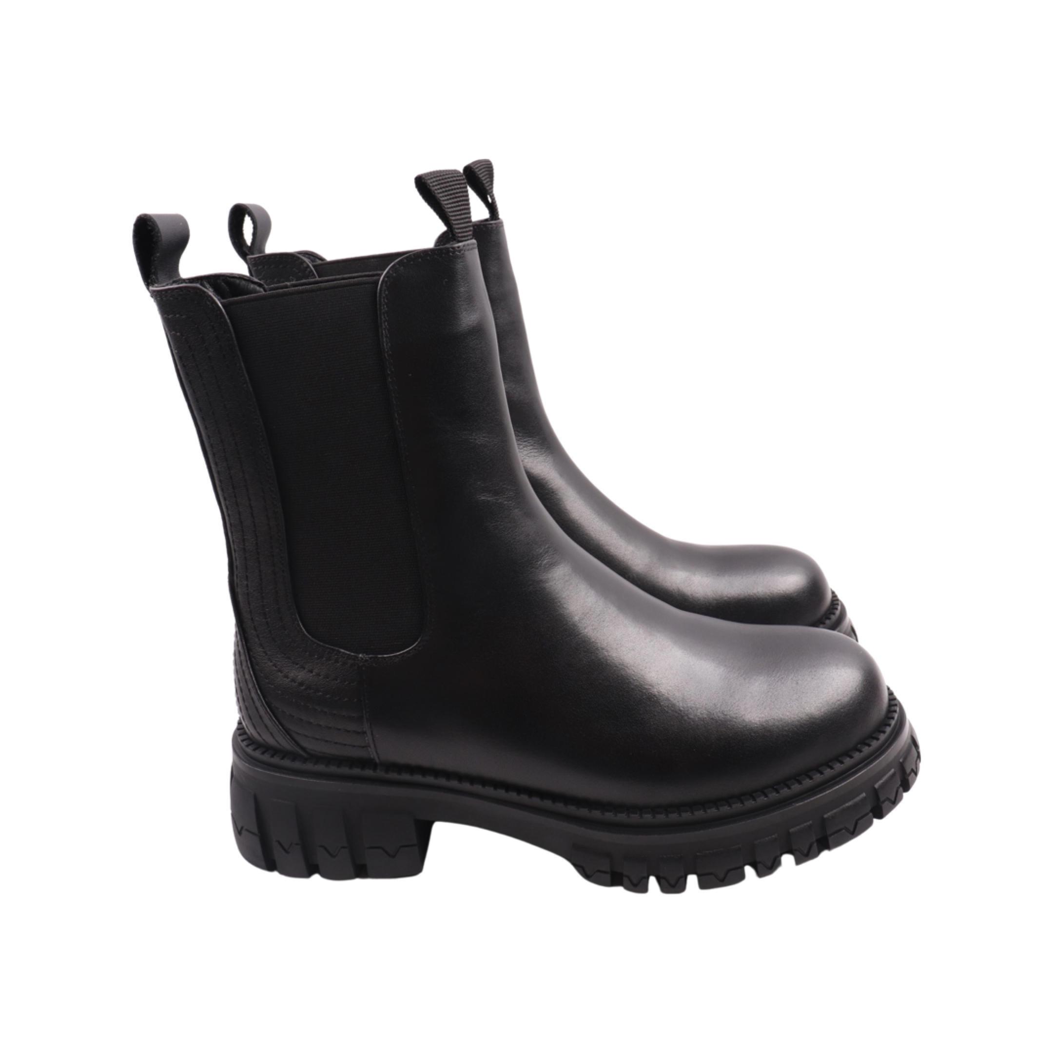 Ботинки женские Melanda из кожи р. 40 Черный (92-23ZHC)