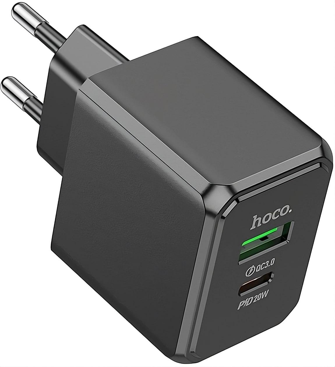 Мережевий зарядний пристрій Hoco CS14A PD20W+QC3.0 (28211599)