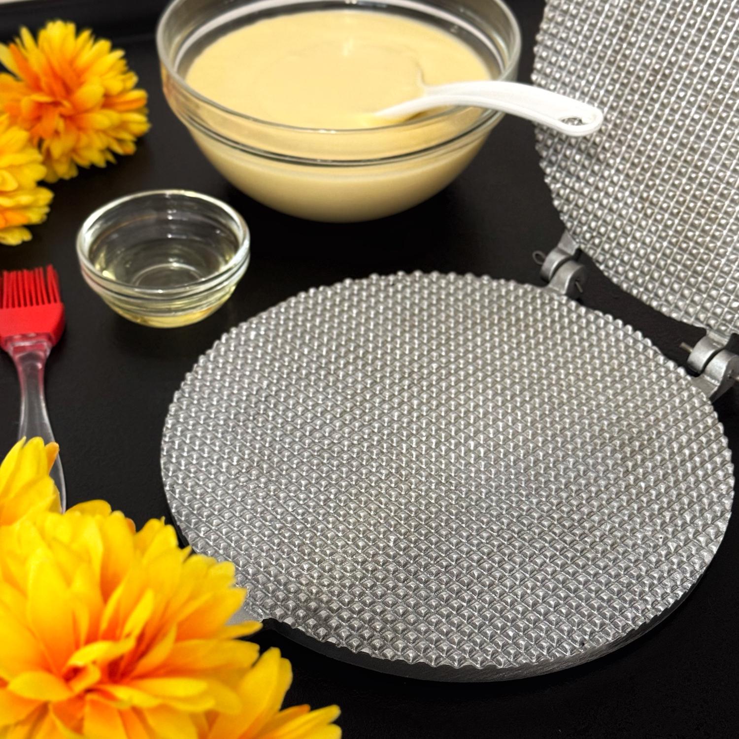 Форма для випічки вафельних коржів для тортових вафель на плиті Ø 18 см зі знімними ручками (28843773) - фото 25 Форма для випічки вафельних коржів для тортових вафель на плиті Ø 18 см зі знімними ручками (28843773) - фото 25