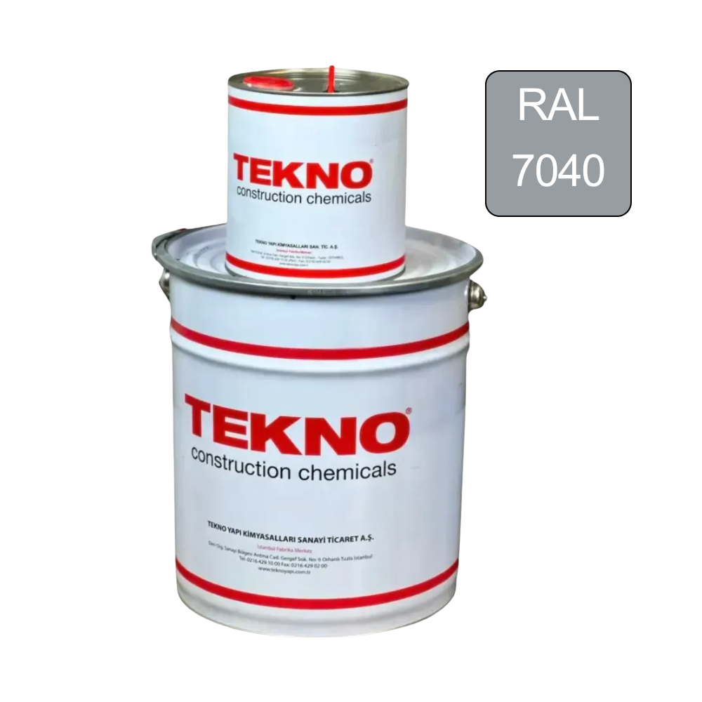 Пол эпоксидный наливной Teknobond 500 двухкомпонентный 20 кг Ral 7040 (34410588)