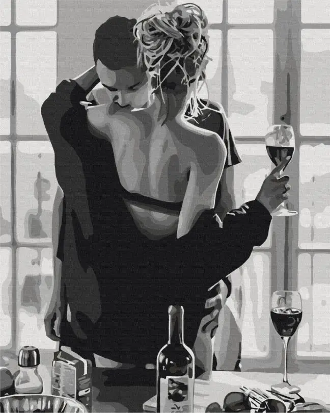 Картина по номерам Brushme Страстная пара 40x50 см (BSM-B34134) Картина по номерам Brushme Страстная пара 40x50 см (BSM-B34134)