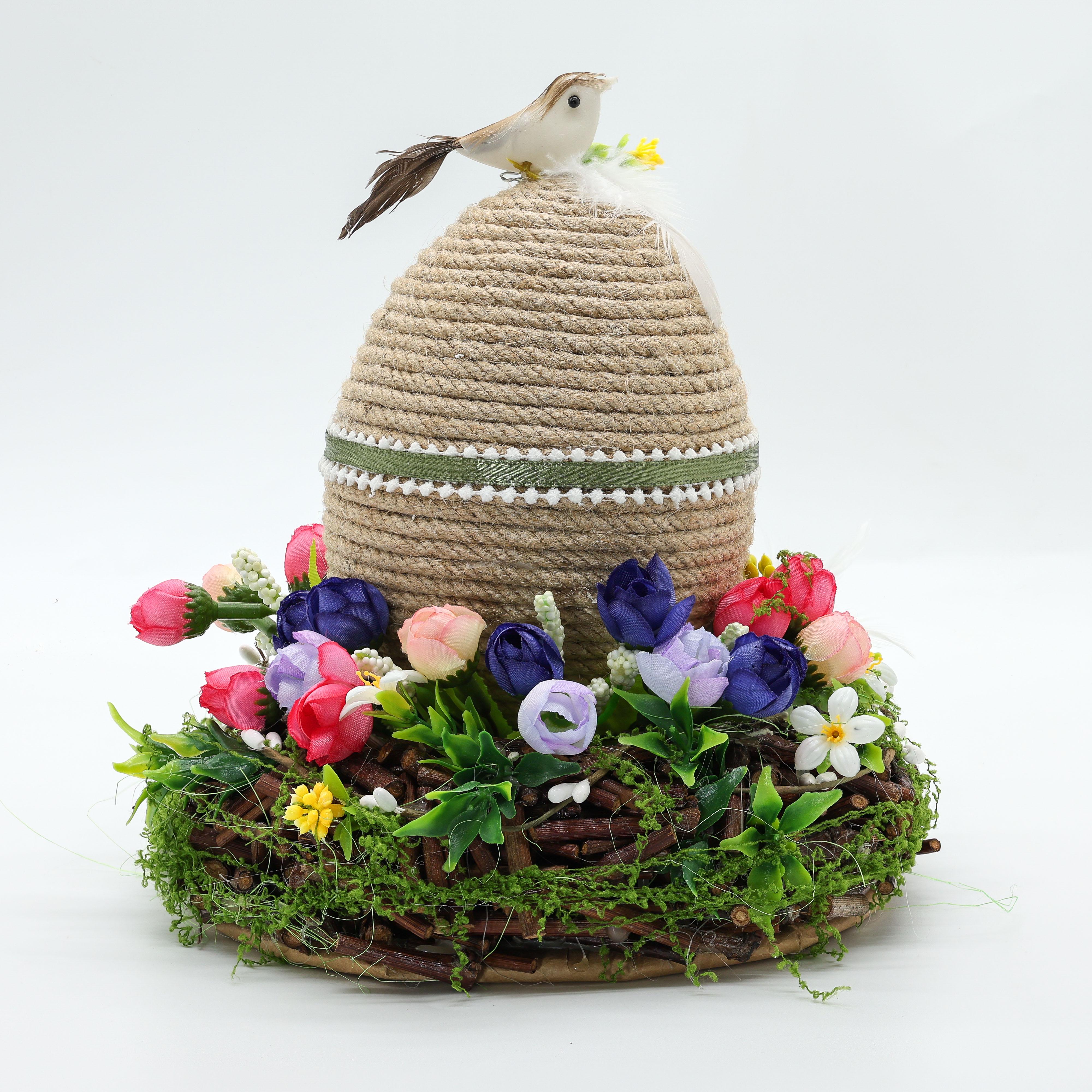 Композиция пасха GALA DECOR из искусственных цветов и пасхального яйца на натуральной основе 25х20 см (КП2520Я) Композиция пасха GALA DECOR из искусственных цветов и пасхального яйца на натуральной основе 25х20 см (КП2520Я)