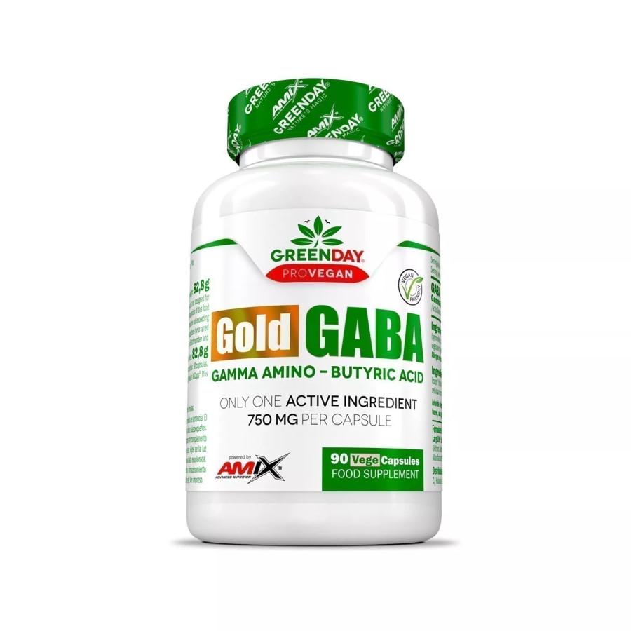 Аминокислота Amix Nutrition GreenDay ProVegan Gold GABA 90 капс. (9156) Аминокислота Amix Nutrition GreenDay ProVegan Gold GABA 90 капс. (9156)
