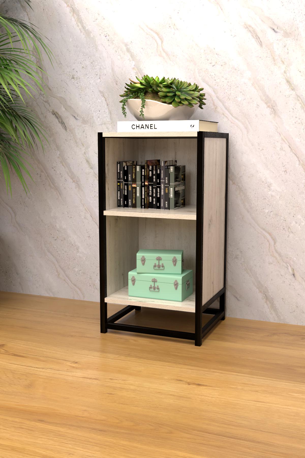 Тумба-стеллаж EcoLoft Виллановая DSP-1275-2 в стиле лофт Дуб Кортона (29875703) - фото 3 Тумба-стеллаж EcoLoft Виллановая DSP-1275-2 в стиле лофт Дуб Кортона (29875703) - фото 3