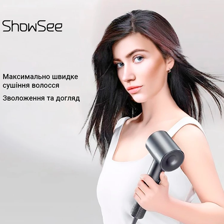 Фен ShowSee Electric Hair Dryer A18-B Black - фото 4