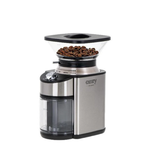 Кофемолка жернова Camry электрическая 16 ступеней помола 200 Вт Серый (CR 4443)
