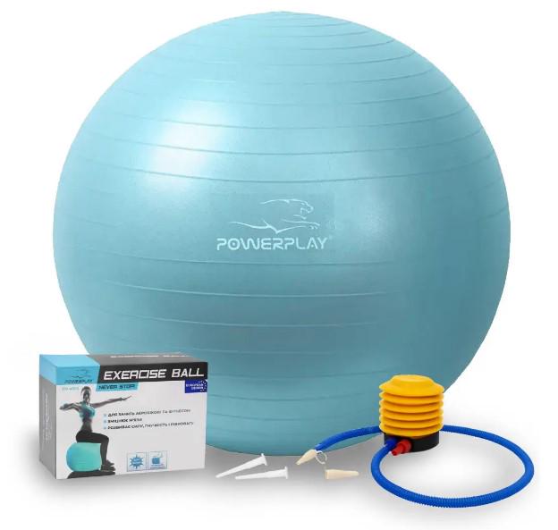 Фитбол для фитнесаPowerPlay 4001 Gymball с насосом Ø 65 см Мятный (PP_4001_65_Mint) Фитбол для фитнесаPowerPlay 4001 Gymball с насосом Ø 65 см Мятный (PP_4001_65_Mint)