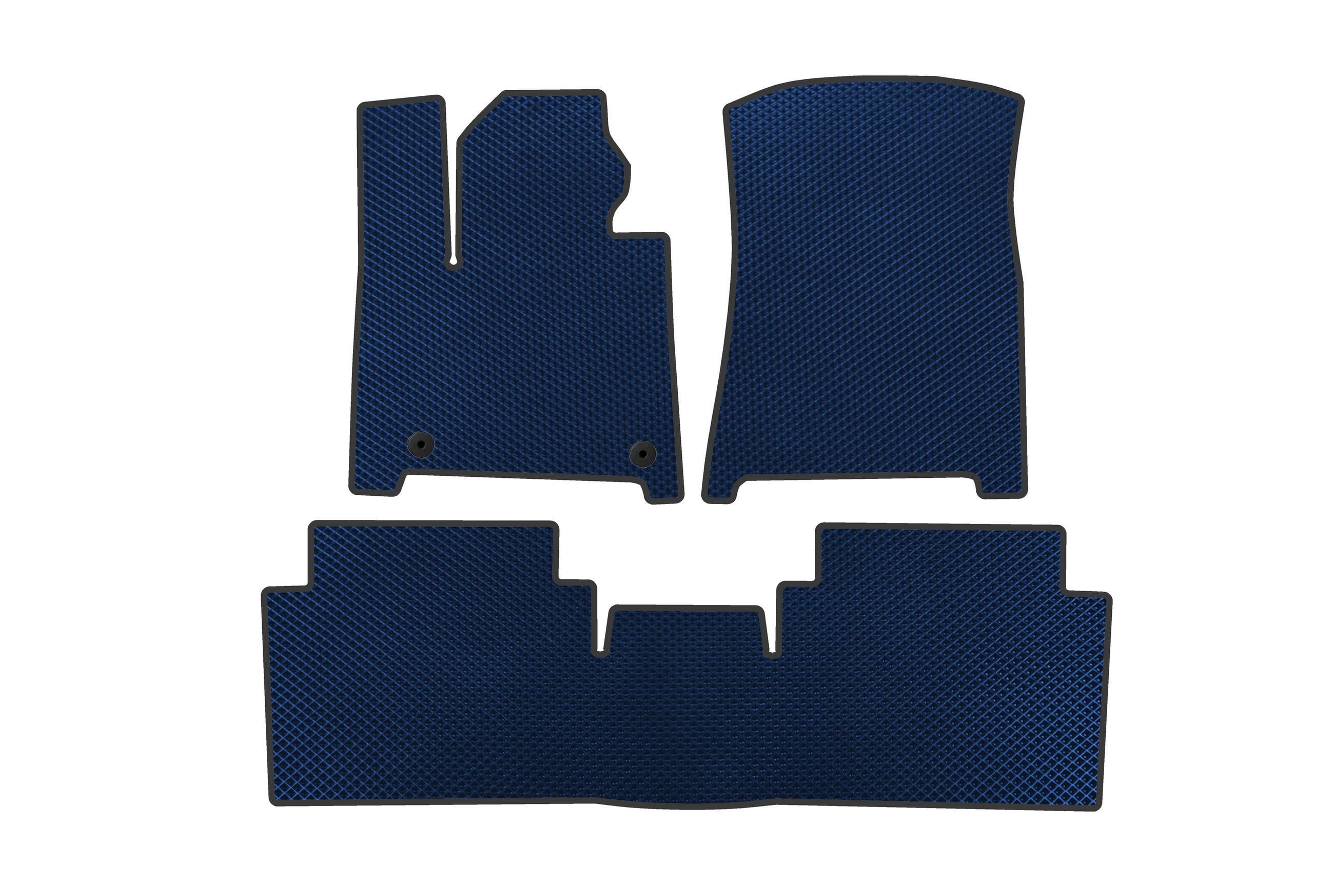 Коврики в автомобиль EVA 2 ряда Digital Designs для Hyundai Santa Fe 5 2023- гг. этилвинилацетат Синий (183803)