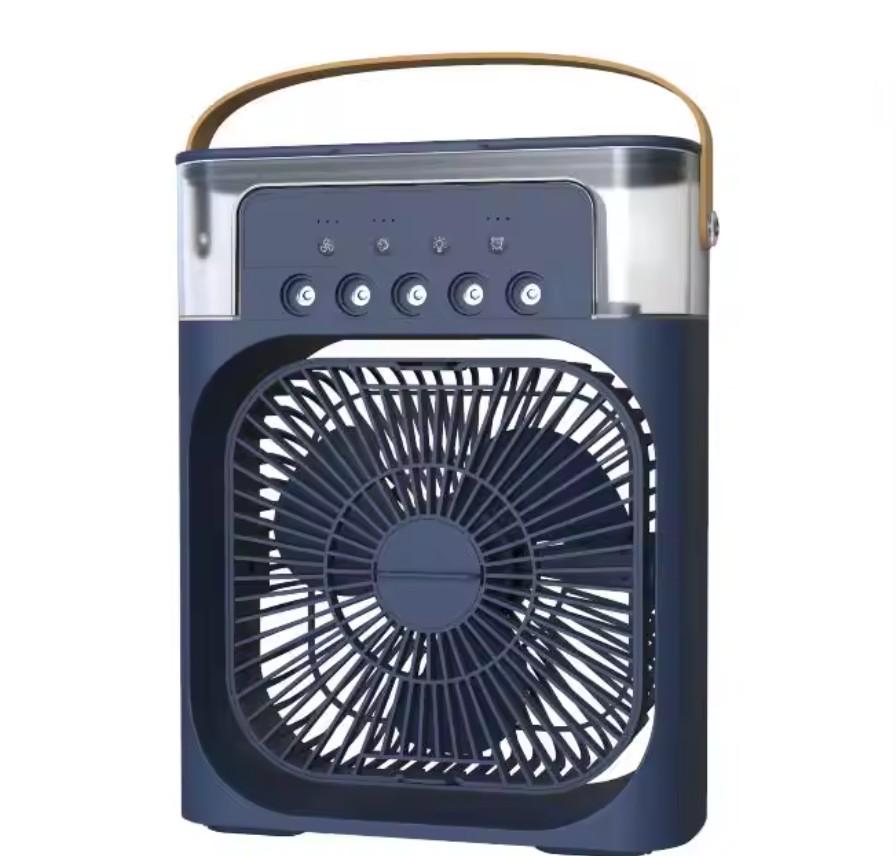 Вентилятор портативний з підсвічуванням AIR COOLER FAN 9418 Синій