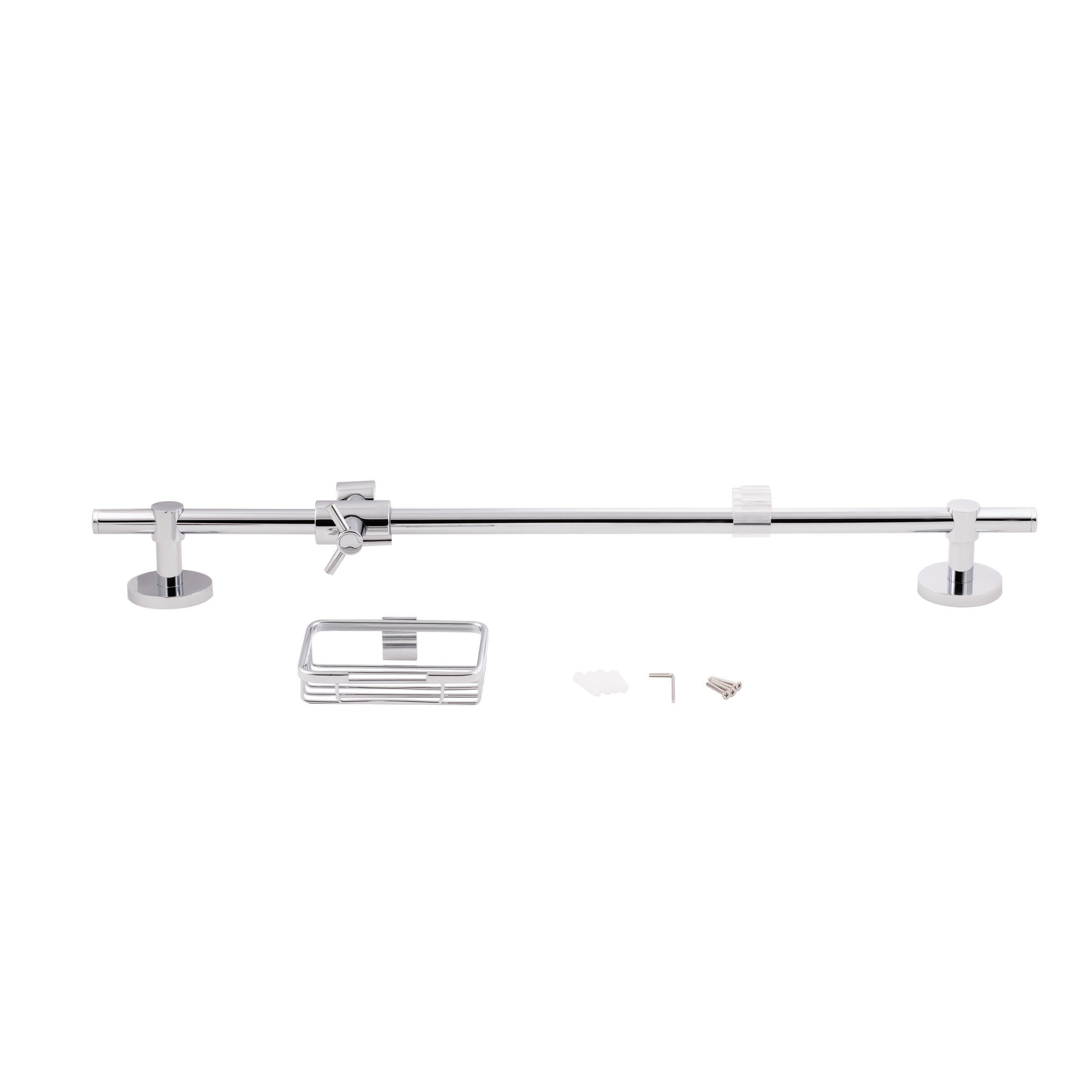 Стойка Qtap Sprha округлая с полочкой 700 мм Chrome (QT003) - фото 6 Стойка Qtap Sprha округлая с полочкой 700 мм Chrome (QT003) - фото 6