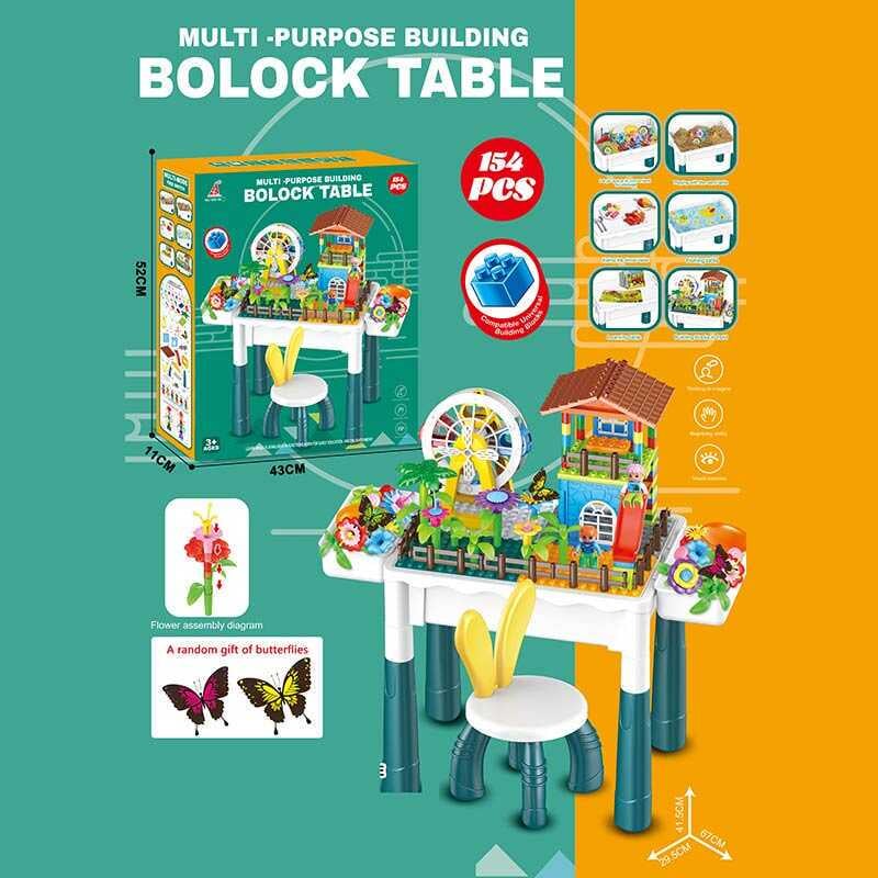 Столик з конструктором HX839-84A фігурки людей/стільчик висота 42 см 154 ел. (MTT-190550) - фото 2 Столик з конструктором HX839-84A фігурки людей/стільчик висота 42 см 154 ел. (MTT-190550) - фото 2