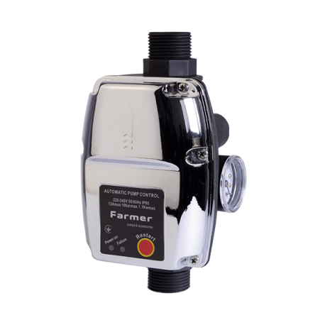 Контроллер давления Farmer Brio HS15 с манометром (TU-18341)