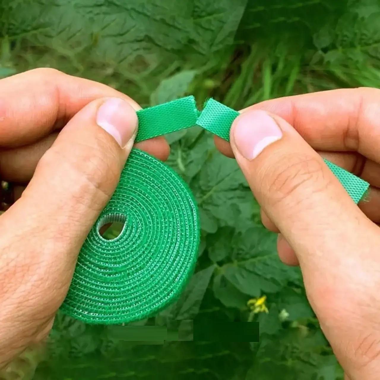 Стрічоки-липучки садові для підв'язки рослин 2 шт. по 5 м Зелений (Е050838-2) - фото 10