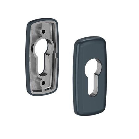 Накладки для цилиндра MEDOS Merkury Антрацит (152.7016.00.00) - фото 1