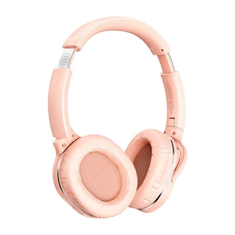 Наушники беспроводные BASEUS Encok Wireless headphone D02 Pro Pink (NGTD010301)
