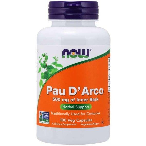 Кора муравьиного дерева Now Foods Pau D'Arco 100 капсул (1046)