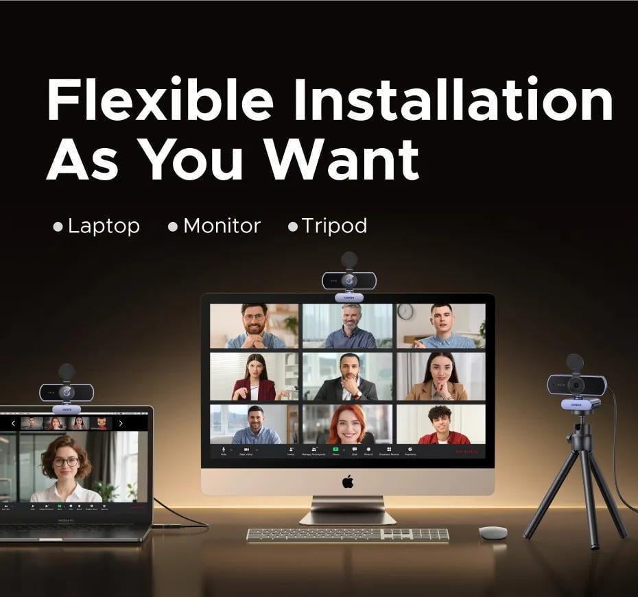 Веб-камера 4k Ugreen USB-C 2 м Серый (65381) - фото 6