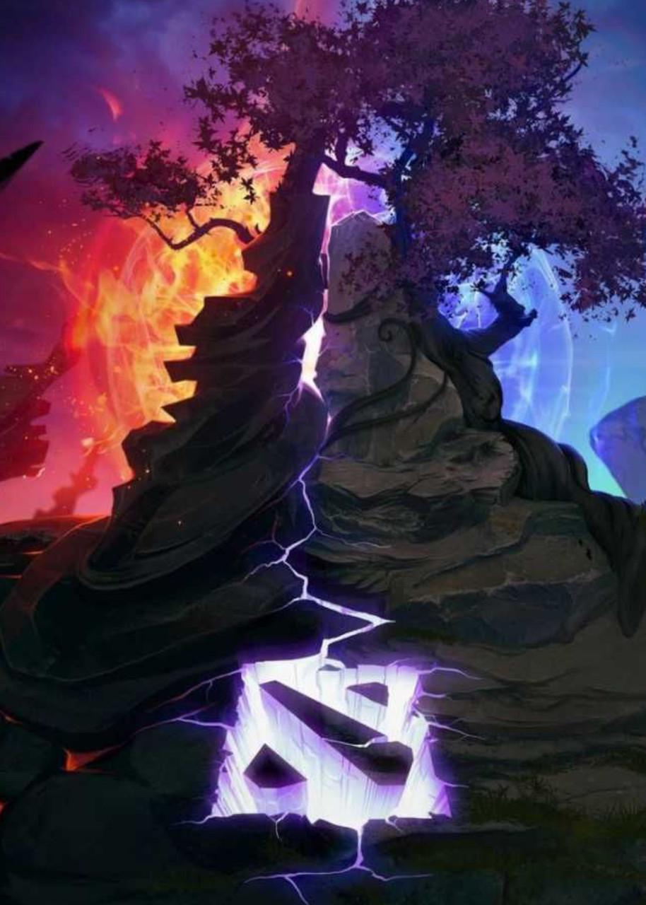 Картина постер Gee! Dota 2 Дота 2 логотип 40х60 см DT.09.200