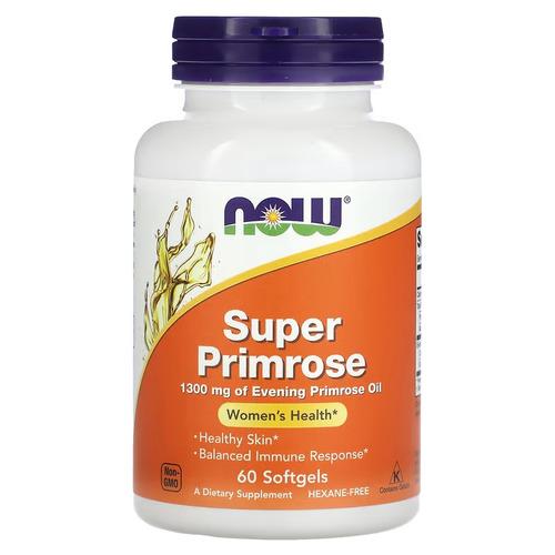 Примула вечерняя NOW Evening Primrose Oil 1300 мг 60 Softgels (NOW-01755)