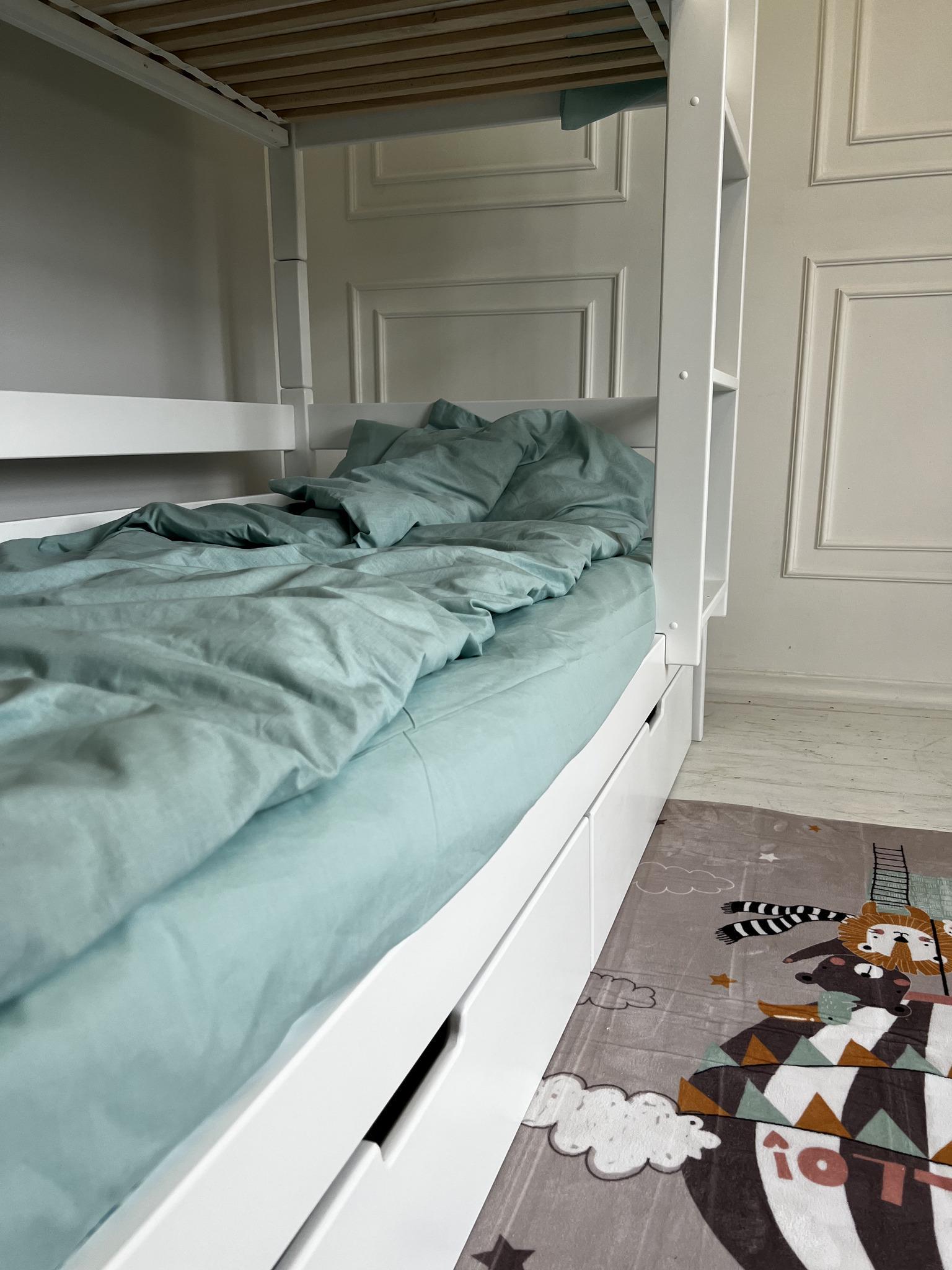 Ліжко підліткове двоярусне Goydalka Tokyo з шухлядою 190x80 см Білий - фото 8 Ліжко підліткове двоярусне Goydalka Tokyo з шухлядою 190x80 см Білий - фото 8