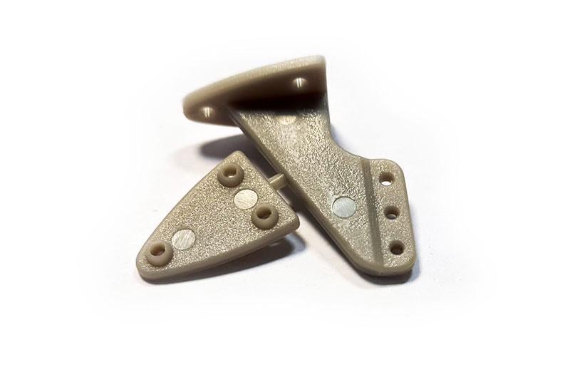 Кабанчик нейлоновий Haoye 20x28.5 мм 50 шт. Білий (23801007)