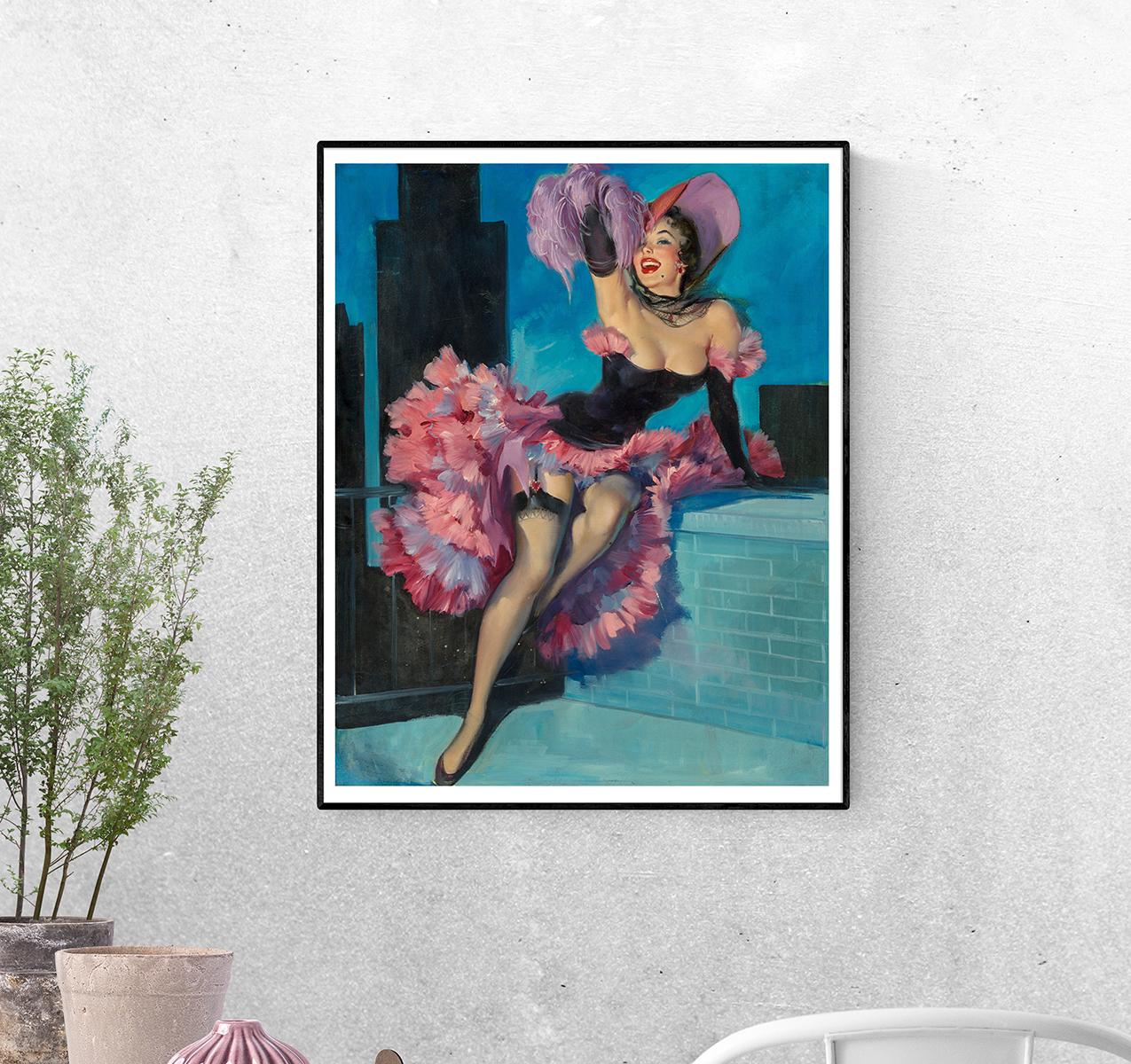 Постер Оборки и перья. Джойс Баллантайн формат А-5 (pin_up010249_Poster)