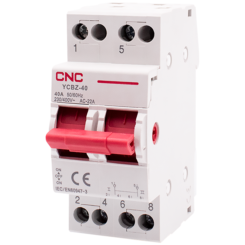 Переключатель нагрузки CNC Electric YCBZ-40 1-0-2 2P 40A (Б00042226)
