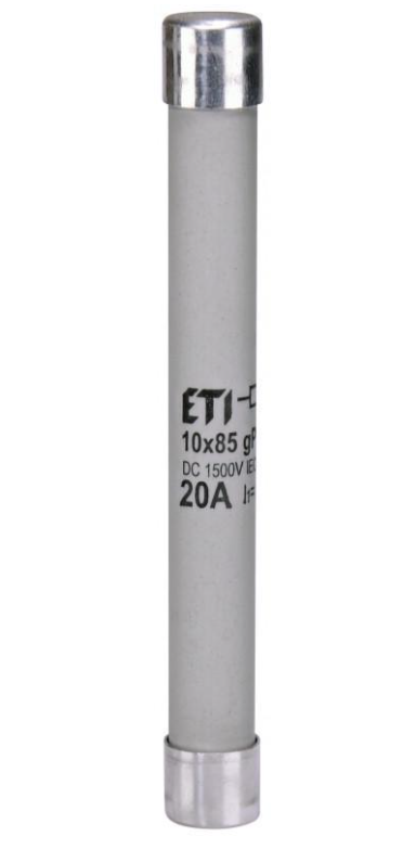 Запобіжник циліндричний плавкий ETI CH 20A gPV 10x85 мм 1500 В 50кА (2626234)