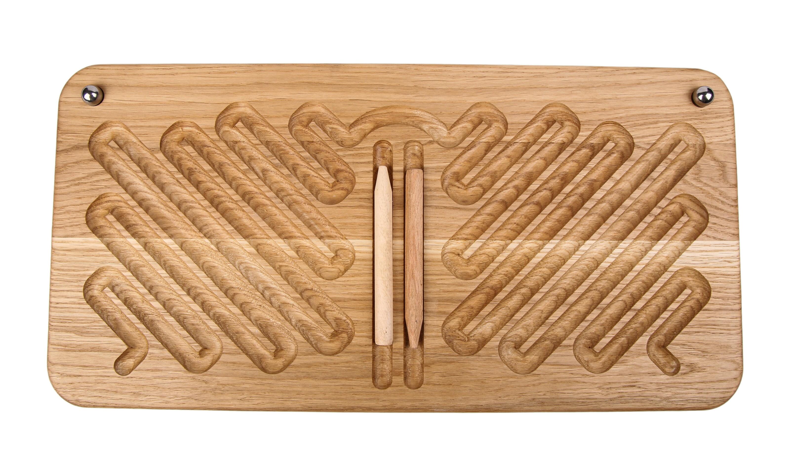 Доска Skillwood Лабиринт/Земля развивающая межполушарная двухсторонняя 40x20 см (550-af484)