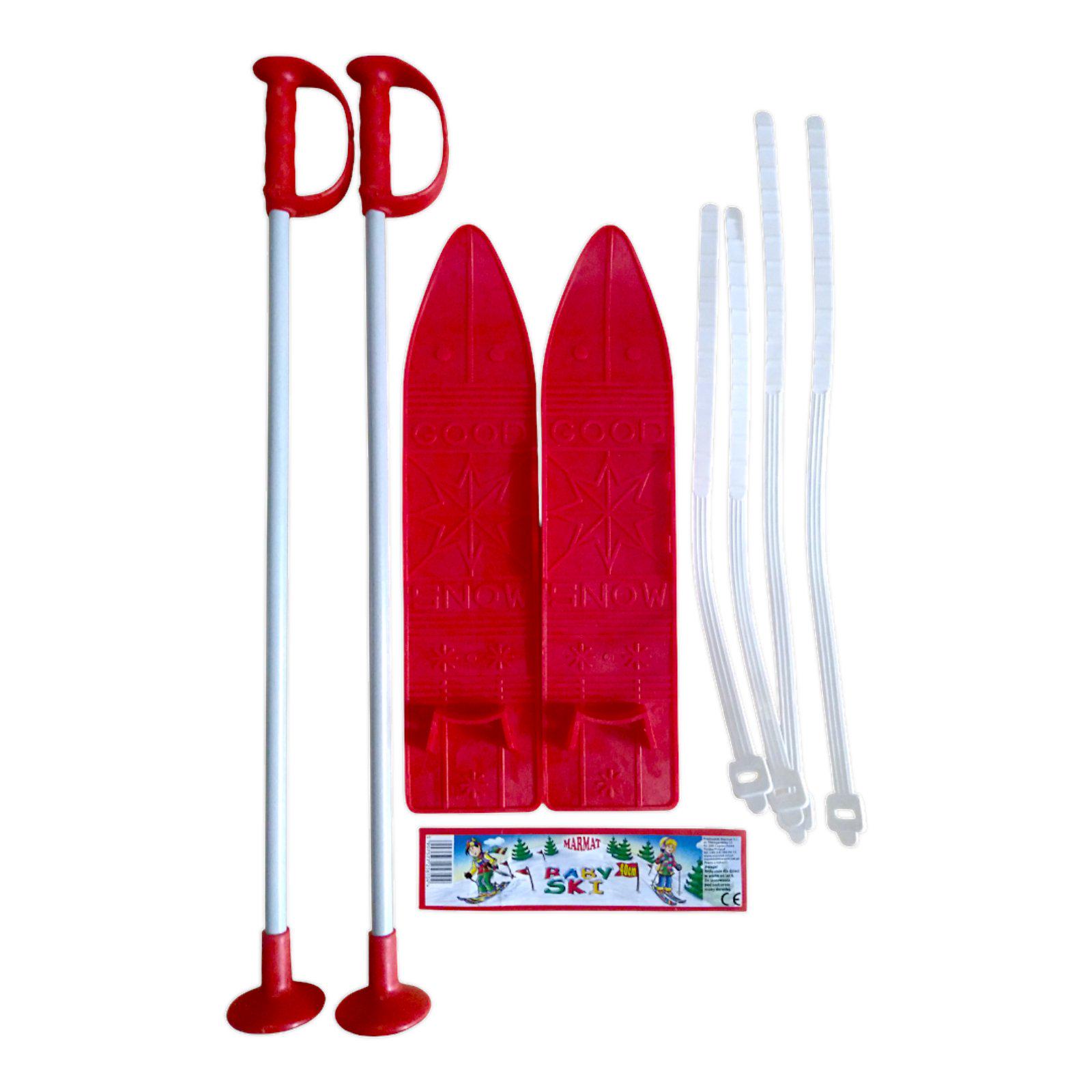 Набір лижний дитячий Marmat 40 см Червоний (16859) - фото 4 Набір лижний дитячий Marmat 40 см Червоний (16859) - фото 4
