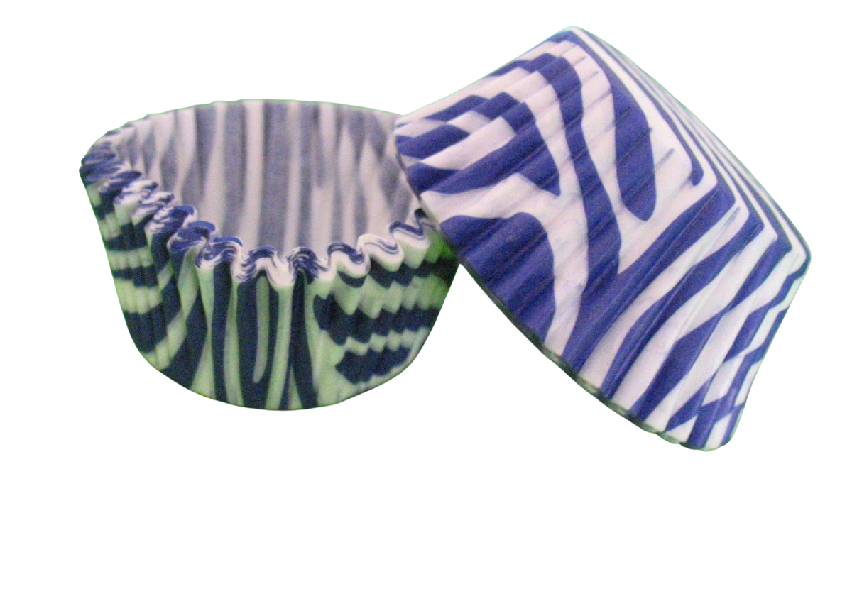Форма для випічки кексів/капкейків Зебра паперові Фіолетовий (19572036) - фото 1