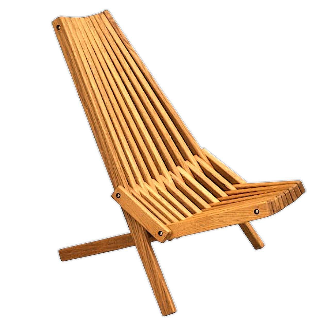 Шезлонг дубовый KENTUKKI Натуральный Тик