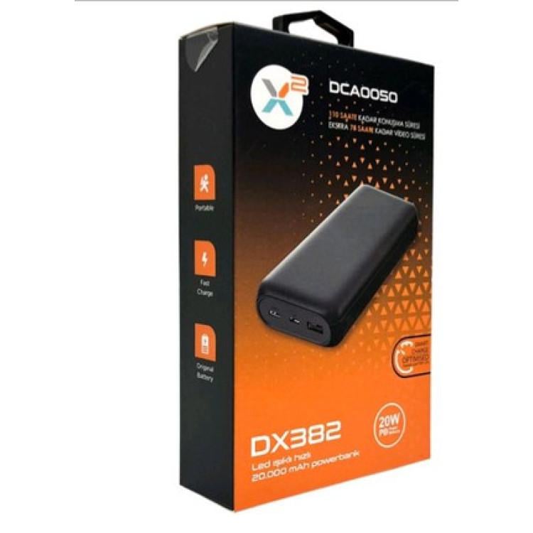 Акумулятор внешний с быстрой зарядкой Dexim DX382 USB 20000 mAh