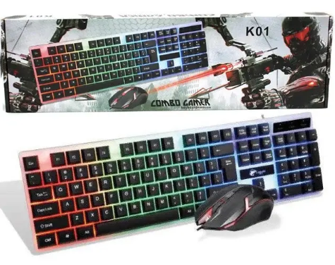 Клавиатура и мышь геймерская UKC M416 с подсветкой (5559)