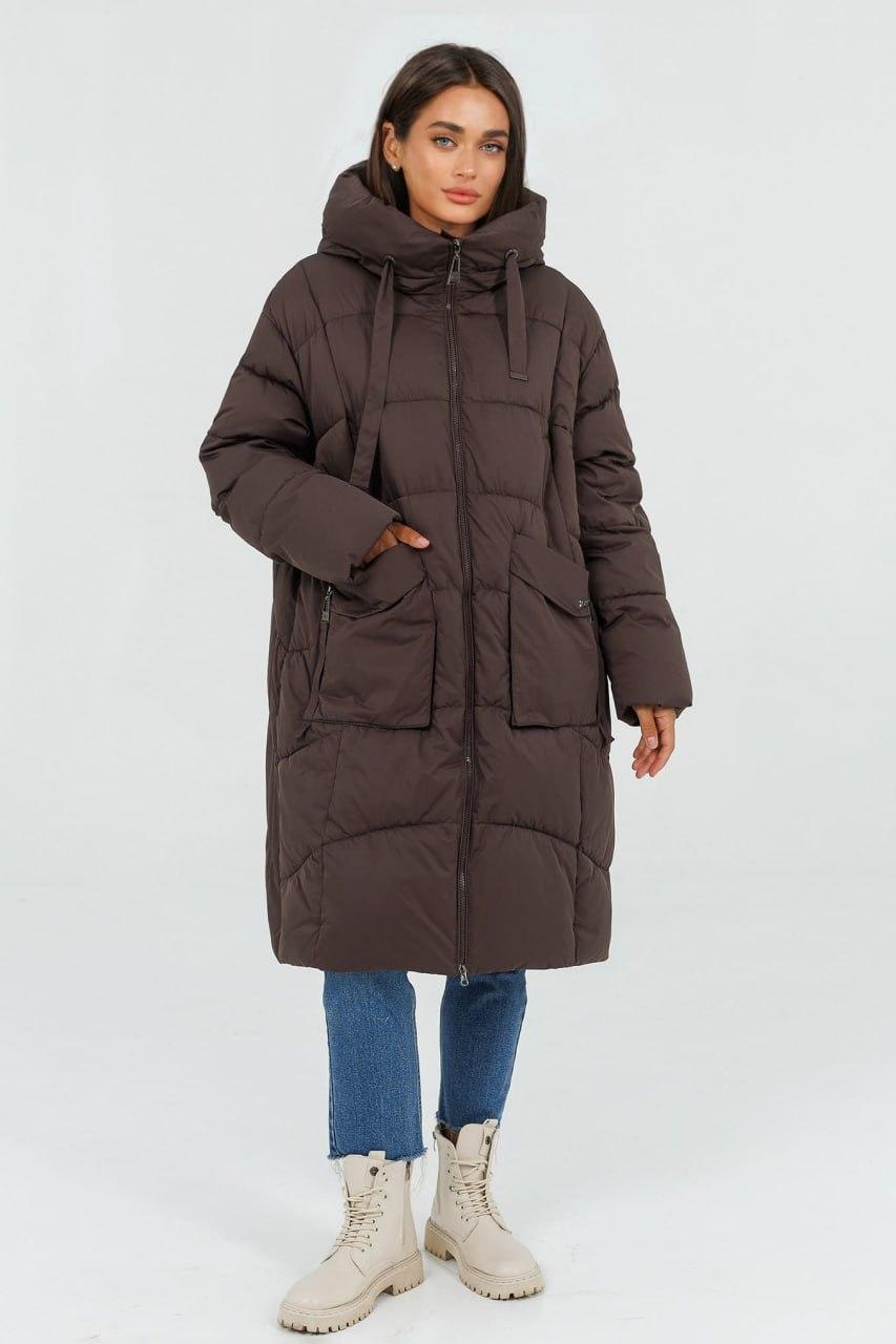 Пуховик жіночий 4354a р. 50 Кавовий Пуховик жіночий 4354a р. 50 Кавовий