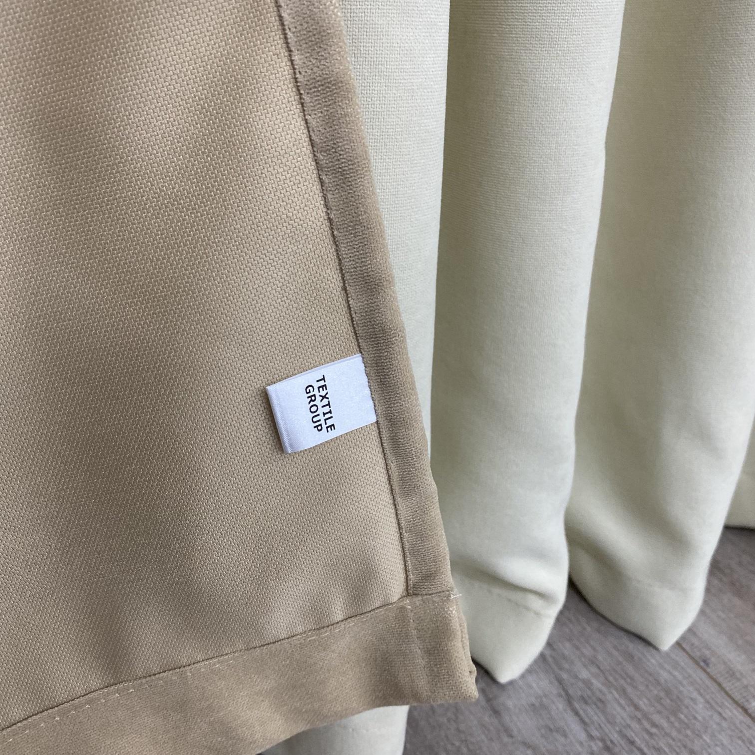 Шторы микровелюр TG Home Дуэт №450 1,50х2,70 м Бежево-кремовый (450-195/250) - фото 2 Шторы микровелюр TG Home Дуэт №450 1,50х2,70 м Бежево-кремовый (450-195/250) - фото 2