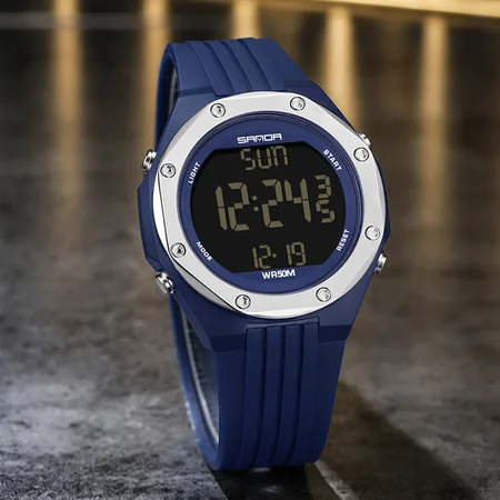 Наручные часы Sanda 6093 Blue/Silver - фото 4