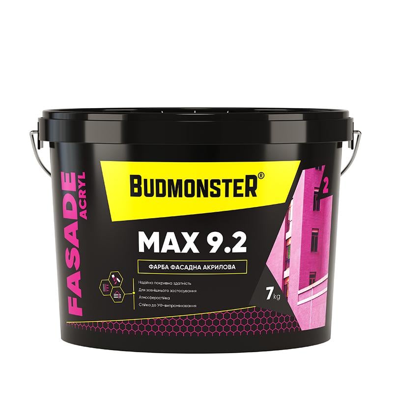 Краска фасадная акриловая BudmonsteR 9.2 FASADE ACRYL MAX 7 кг (100438)