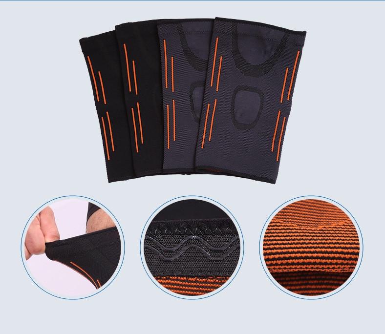 Наколінник Aolikes еластичний фіксатор суглоба 2 шт. М Чорний (01294) - фото 7 Наколінник Aolikes еластичний фіксатор суглоба 2 шт. М Чорний (01294) - фото 7