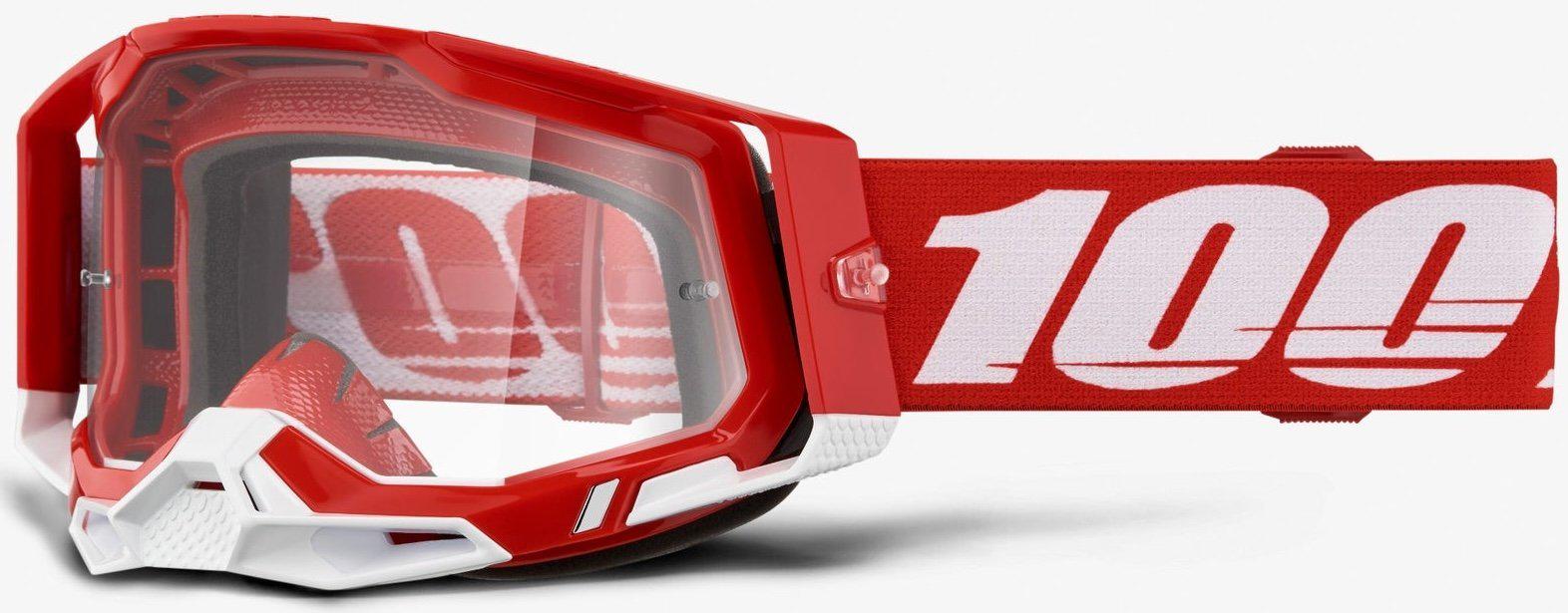 Мотоокуляри 100% RACECRAFT 2 Goggle Red/Clear Lens (34576)