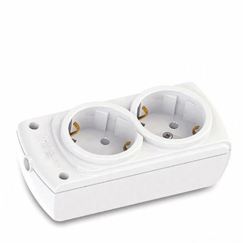 Колодка Mutlusan 2 гнізда з заземленням (49-11-11)