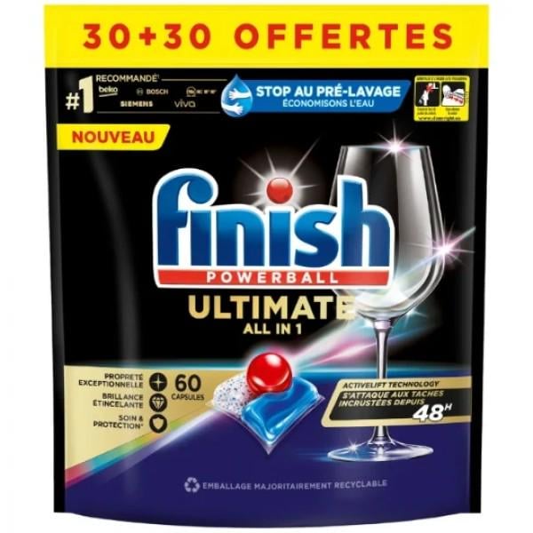 Таблетки для посудомийної машини Finish Ultimate All in 1 60 шт.