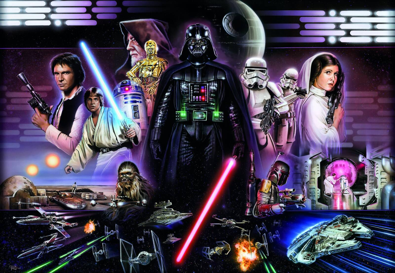 Обои Панно Komar Star Wars бумажные моющие 368х254 см (8-482) Обои Панно Komar Star Wars бумажные моющие 368х254 см (8-482)