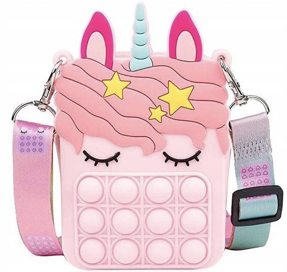 Сумочка Pop It Единорог антистресс Розовый