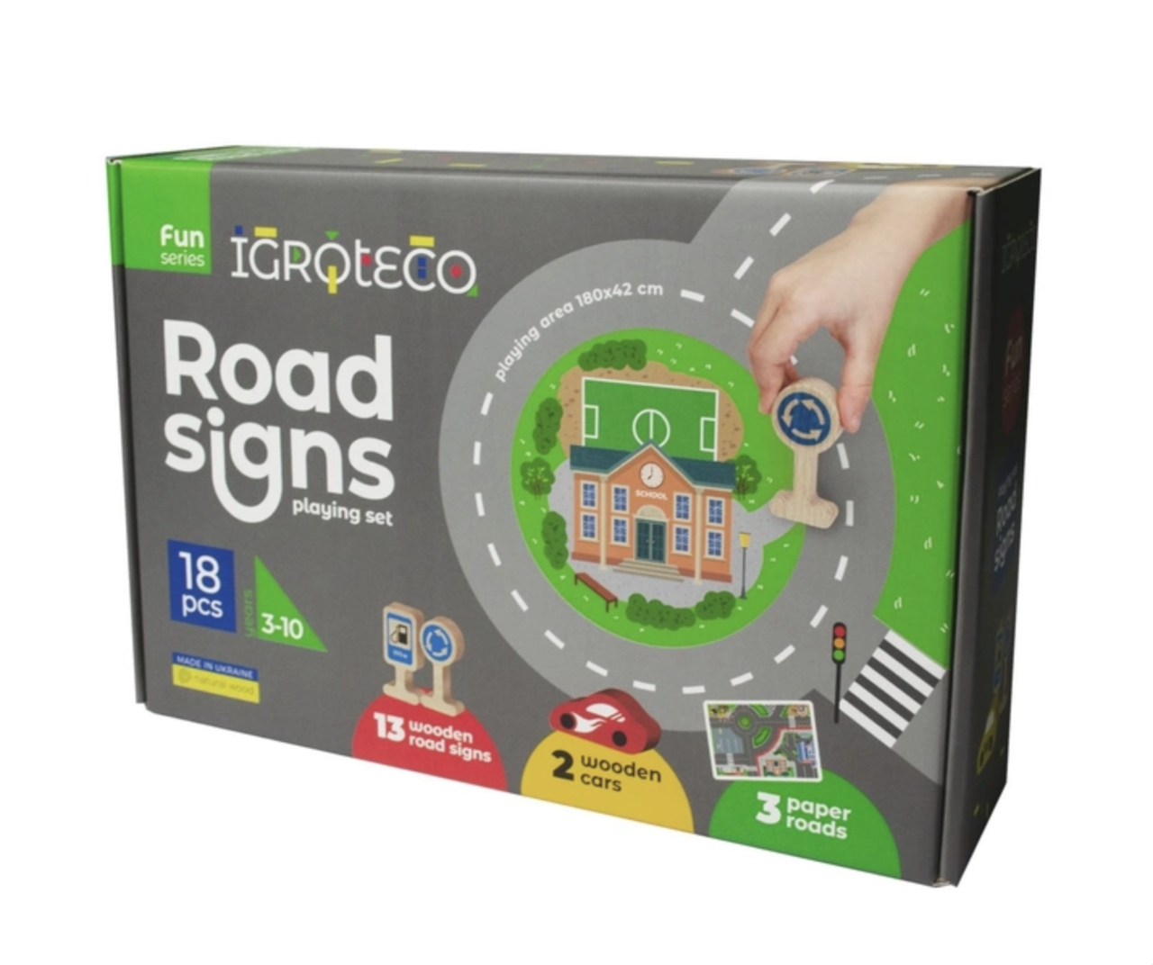 Развивающая игрушка Igroteco Дорожные Знаки деревянная (900149)