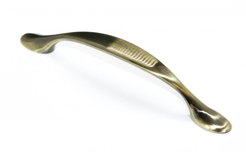 Мебельная ручка GTV CAMAIO С-128 мм L-160 мм Латунь брошенная (UZ-CAMAI-128-09)