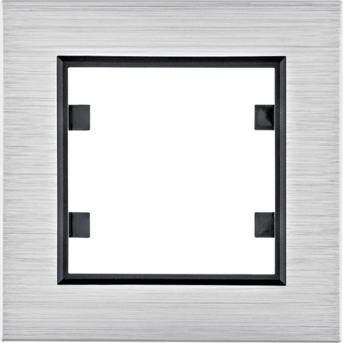 Рамка одноместная Hager Lumina Passion Серебряный алюминий (WL9012)