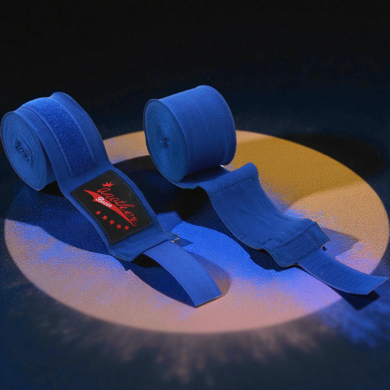 Бинти боксерські Another Boxer під рукавички 3 м Синій - фото 4 Бинти боксерські Another Boxer під рукавички 3 м Синій - фото 4