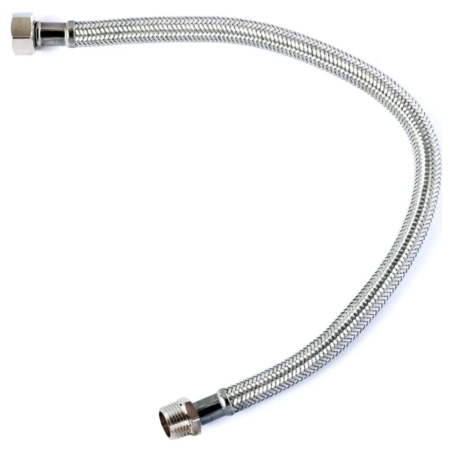 Шланг Kottman 1/2" ВхМ10 в нержавеющей оплетке для воды 0,6 м (AKD4974) Шланг Kottman 1/2" ВхМ10 в нержавеющей оплетке для воды 0,6 м (AKD4974)